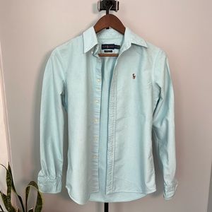 Ralph Lauren Classic Fit Oxford in Baby Blue